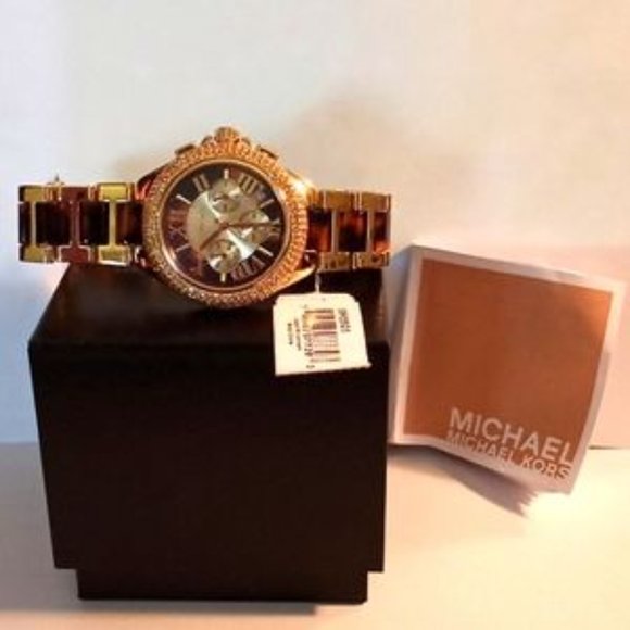Michael Kors Camille Pave Gold-Tone Women's Watch - Color (Tortoise) - Picture 4 of 12